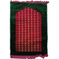 Green and Red Prayer Mat – a blend of traditional colors for a peaceful prayer experience.